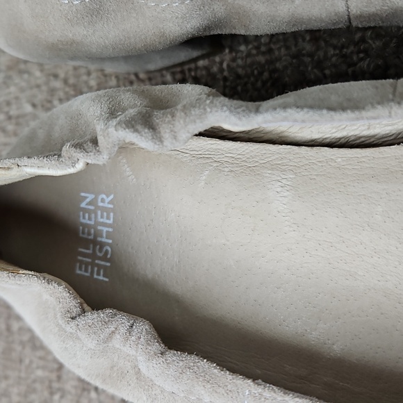 Eileen Fisher Winn Cerise Suede Pump Light Tan Sz 8.5 Womens - Picture 4 of 7
